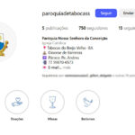 Novo Instagram da Paróquia (Foto: Reprodução/Instagram)
