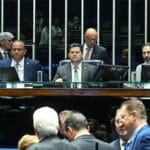 A sessão foi presidida pelo senador Davi Alcolumbre (Créditos: Carlos Moura/Agência Senado)